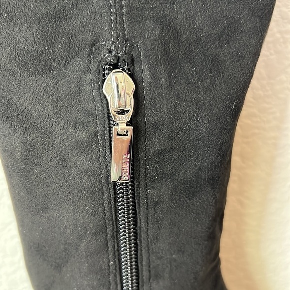 SCHUTZ Helga Black Microsuede Over The Knee Boot Size 5.5 - Picture 6 of 13